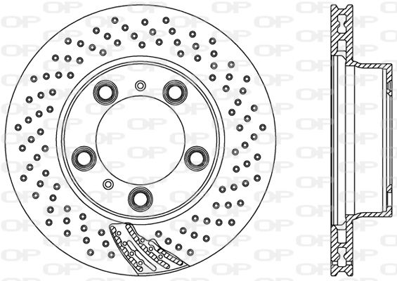 OPEN PARTS Тормозной диск BDR2501.25